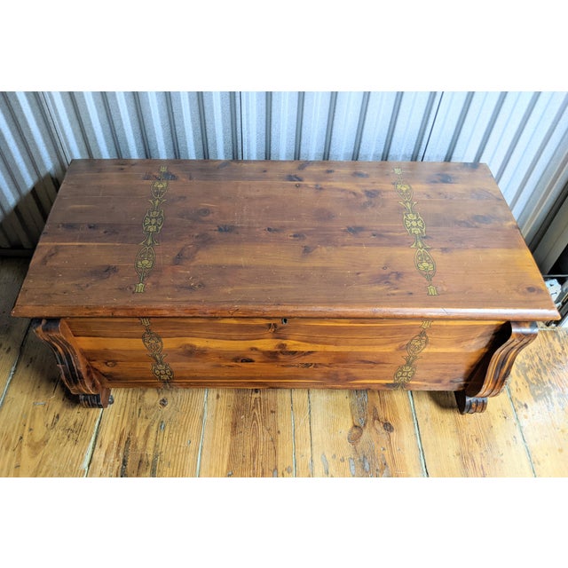 Antique HillHoel Mfg. Co. Red Cedar Chest With Casters Chairish