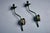 Italian mid-century wall sconce with one globes by Goffredo Reggiani for Lampadari Reggiani, Monza. The design features...