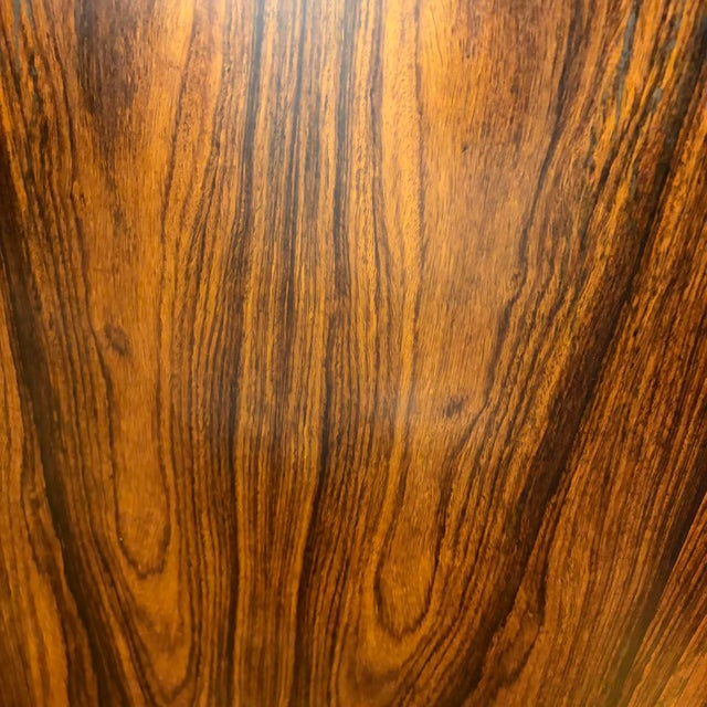 Gudme Danish Small Round Rosewood Dining Table With Leaf For Sale - Image 16 of 16