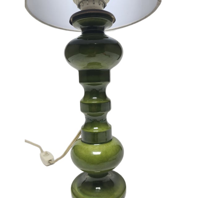 1980s Polish Postmodern Bedside Lamp in Glass and Pottery, 1980s For Sale - Image 5 of 11