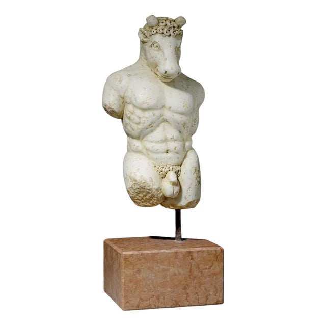 17th Century Baroque Marble Figure of the Minotaur, Italy, Set of 2 For Sale