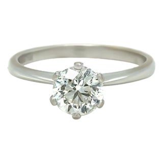 Michael Hill 18ct White Gold Diamond Engagement Ring 0.90ct 3g, Size 6.5 For Sale