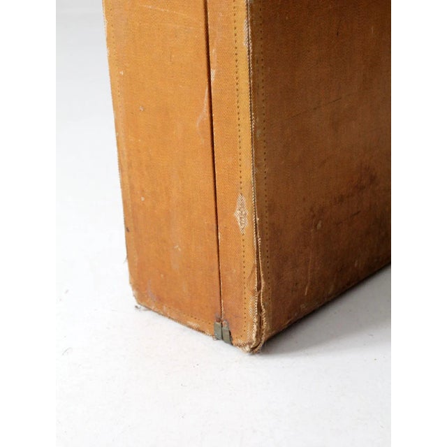 Vintage Striped Suitcase For Sale - Image 11 of 11