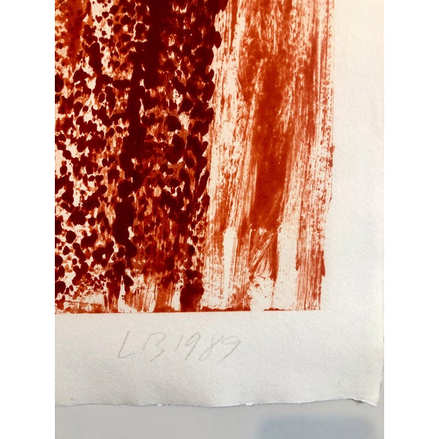 Larry Brown, Abstract Expressionist American Modernist Oil Monotype Monoprint Painting, 1989 For Sale - Image 4 of 8