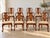 Queen Anne Vintage Queen Anne Burl Walnut Dining Chairs With Leopard Velvet Seats — Set of 8 For Sale - Image 3 of 18