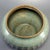 Fine antique Chinese celadon covered jar. Melon‑ribbed lobed body with matching lotus‑form lid, elegant silhouette,...