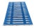 Cotton Blue and White Striped Rug 12'x15'. These special flat-weave dhurries are hand-woven with 15 ply 100% cotton yarn....