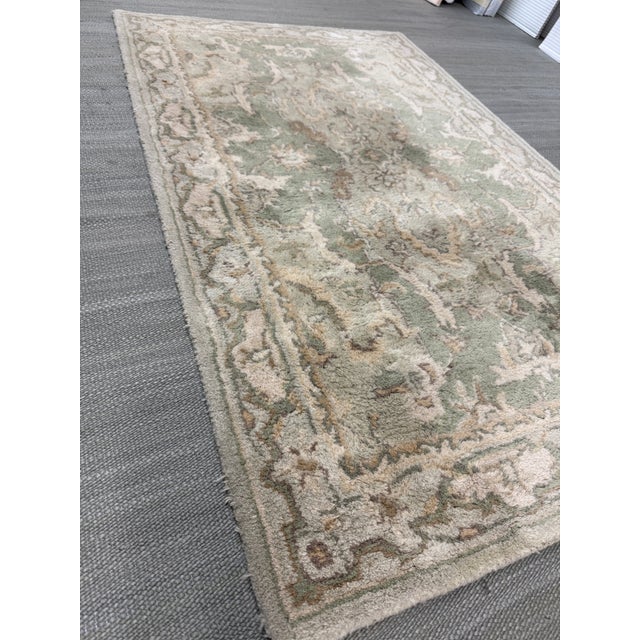 Green 3ft X 5ft Pottery Barn Thyme Area Rug For Sale - Image 8 of 12