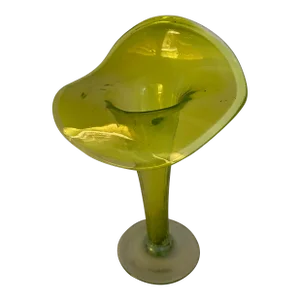 Art Nouveau Art Glass Vase, Jack-in-the-Pulpit