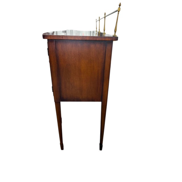 Traditional Mid 20th Century Wellington Hall Limited Sideboard With Gallery Rail For Sale - Image 3 of 12