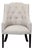Cisco Bros Lounge Chair With Tufted Back and Dark Wood Legs For Sale