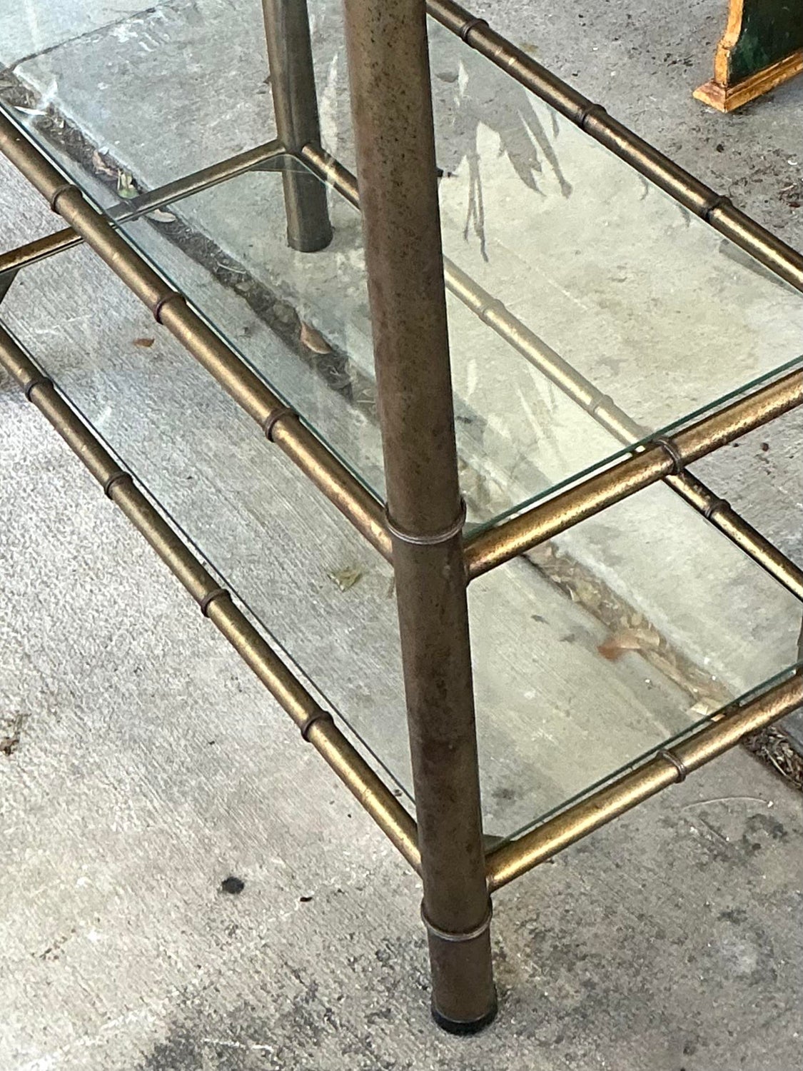 Vintage Burnished Brass Etagere — additional photo 4