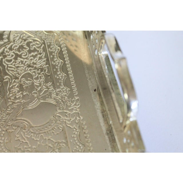 Vintage Edwardian-Style Reticulated Serving Tray For Sale - Image 12 of 12