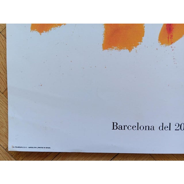 Original Exhibition Poster for Occasio Book Fair after Antoni Tapies, 1974 For Sale - Image 8 of 10