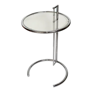 Eileen Gray ClassiCon Mid-Century Modern Tubular Chromed Steel Adjustable Side Table