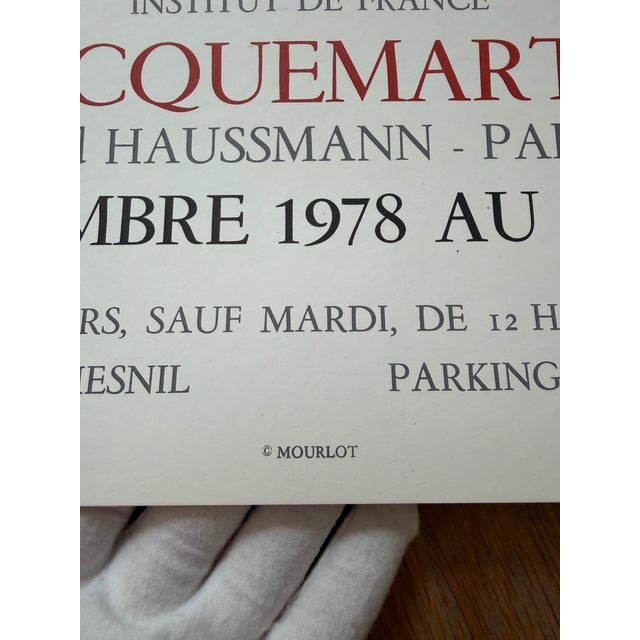 Marc Chagall (1887–1985), La Ruche Et Montparnasse Exhibition Poster (1979, Musée Jacquemart-André), Printed in France For Sale - Image 6 of 10