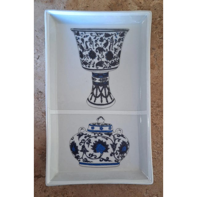 Vintage Fabienne Jouvin Paris Trinket Tray For Sale In Seattle - Image 6 of 11