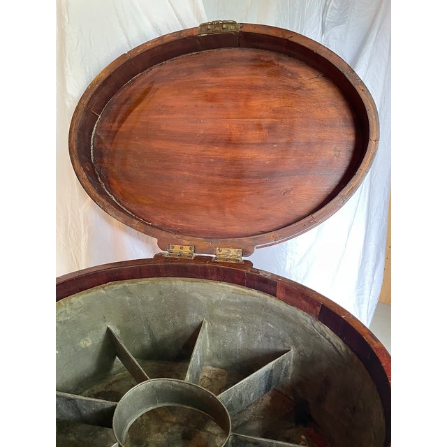 Georgian Oval Mahogany Cellarette – English Wine Cooler, Circa 1800s For Sale - Image 9 of 10