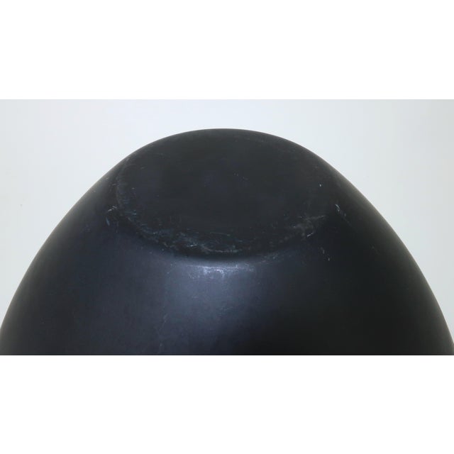 Krenit Large Blue Enamel Danish Modern Bowl by Herbert Krenchel, 1960's For Sale - Image 9 of 11