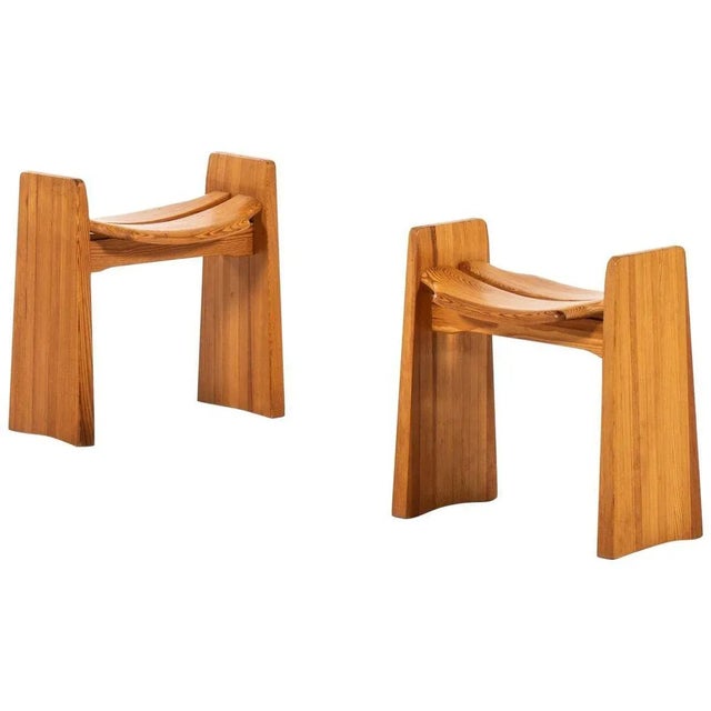 Set of Stools by Gilbert Marklund for Furusnickarn AB, Sweden For Sale - Image 8 of 8