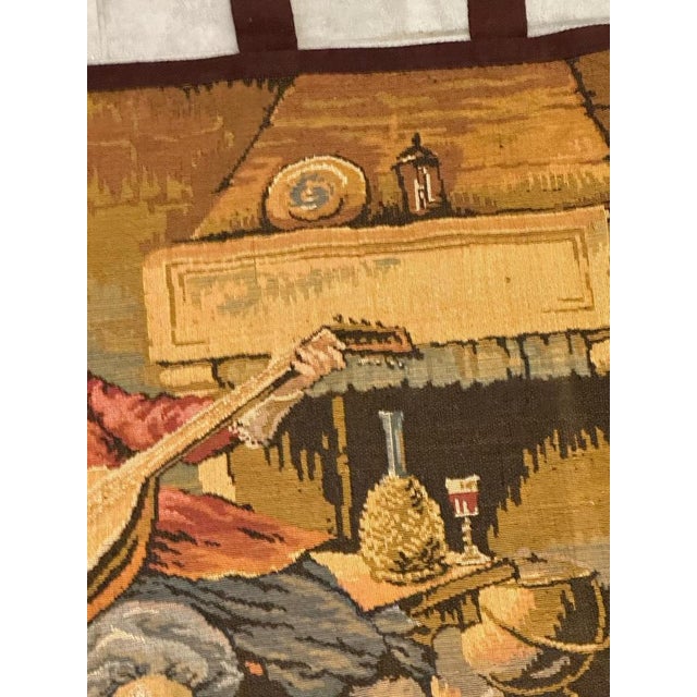 Vintage Aubusson Jaquar Tapestry, 1940s For Sale - Image 6 of 14