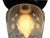 1900 - 1909 1900s Iridescent Nouveau Shade With Etched Whiplash Art Nouveau Design on Antique Brass Fixture For Sale - Image 5 of 5