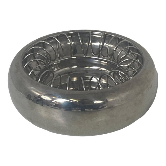 Spirale 7690 Ashtray in Polished Stainless Steel by Achille Castiglioni for Alessi, 1980s For Sale