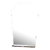 1950s Hanging Small Wall Mirror With Mirror Shelf For Sale