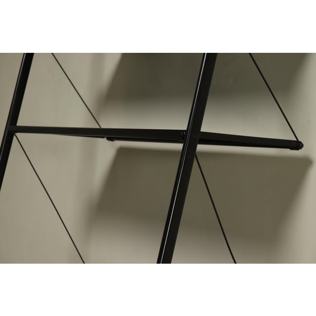 Vintage Freestanding Perforated Steel Shelving Unit, 1980s For Sale - Image 9 of 10