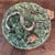 antique Portuguese Palissy-style majolica decorative plate featuring a raised relief of a snake, lizard, and turtle on a...