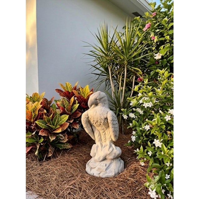 Vintage Cast Stone Eagle Statue For Sale - Image 10 of 12