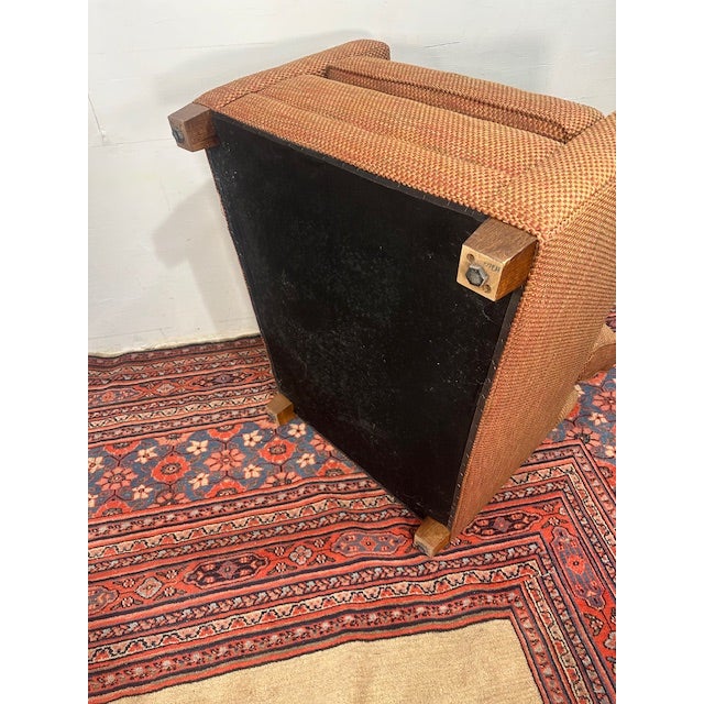 Burnt Orange Modern Arm Chair by Hancock & Moore For Sale - Image 8 of 9