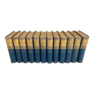 1800s Works of Charles Dickens Bound Books - Set of 12 For Sale