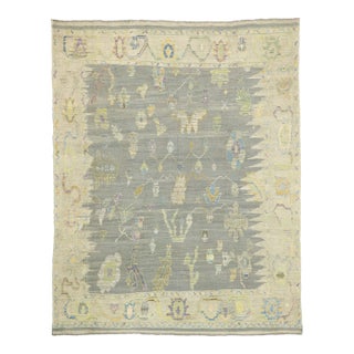 Vintage Pastel Turkish High-Low Rug, 08'05 X 10'07 For Sale