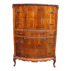 Mahogany Chippendale Style Claw and Ball Gentleman’s Chest