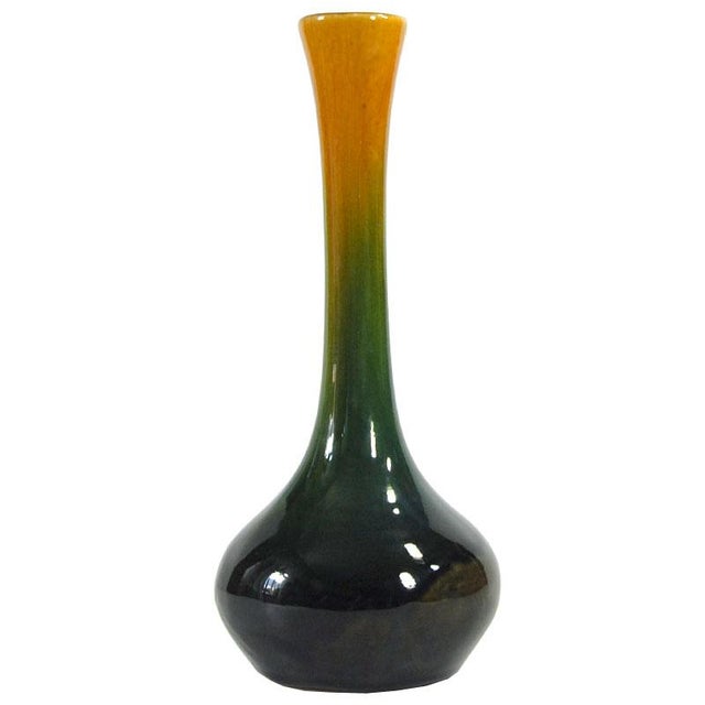 Beige Vintage Glazed Ceramic Vase, Belgium, 1930s For Sale - Image 8 of 8