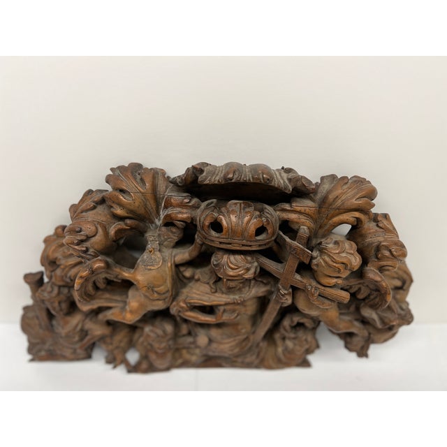 18th Century, Spanish Baroque Carving the Resurrection of Jesus For Sale - Image 10 of 12