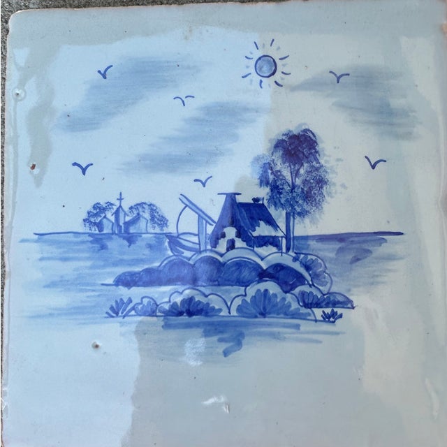 Early 19th Century Lot of 8 Delft Tiles For Sale - Image 5 of 10