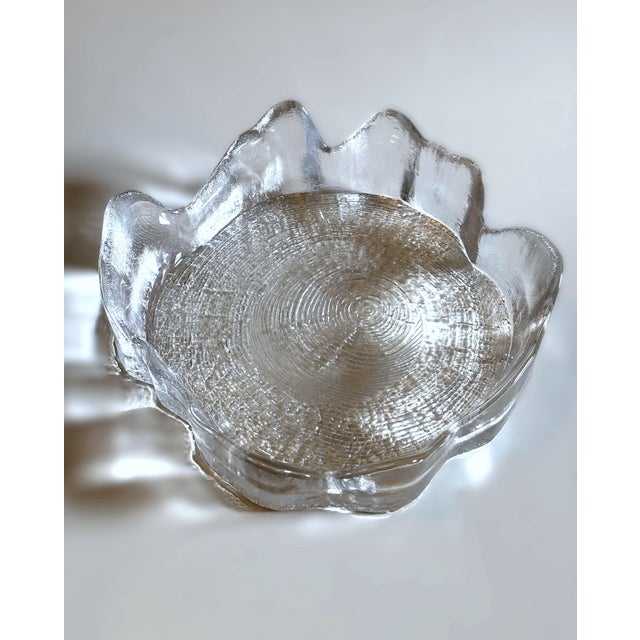 Woodstock Glass Bowl by Bengt Edenfalk for Skrufs, Sweden, 1970s For Sale - Image 6 of 6