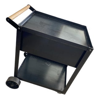 Industrial Steel Bar Cart For Sale