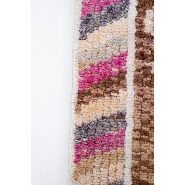 Dark Pink Mid 20th Century Vintage Herki Runner 2'8" X 9'5" For Sale - Image 8 of 13