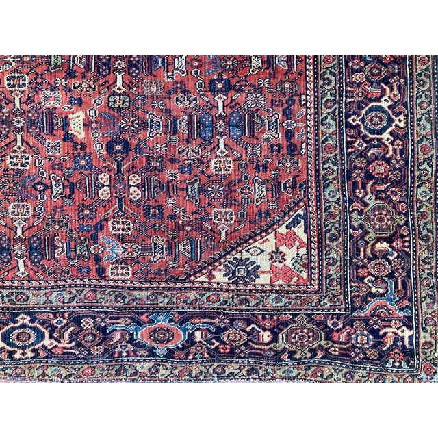 Antique Ferahan Rug in Wool, 1890s For Sale - Image 6 of 15