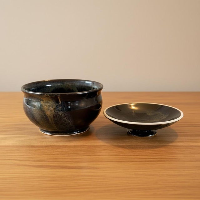 Cady Clay Works Seagrove Nc Lidded Bowl-Studio Art Pottery-Covered-Handmade For Sale - Image 4 of 11