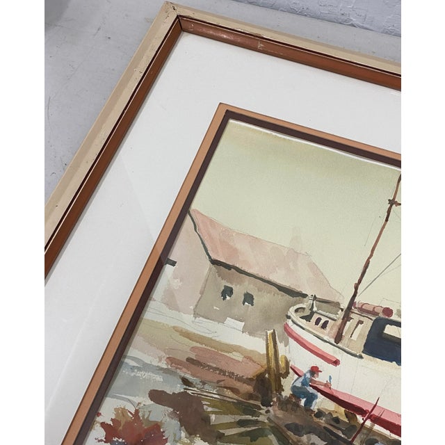 1980s Jake Lee "Out for Repairs" Original Watercolor C.1987 For Sale - Image 5 of 10