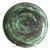 Green Sgraffito Bird Plate by Gudrun Wittke-Baudisch for Keramik Hallstatt, 1970s For Sale