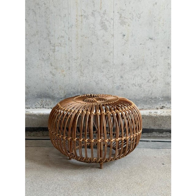 1960s Wicker Lobster Pot Ottoman by Franco Albini, 1960s For Sale - Image 5 of 5