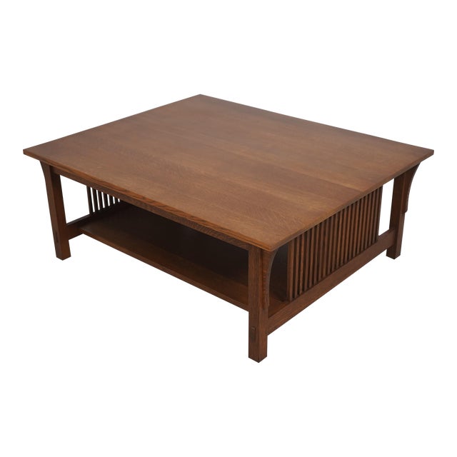 Stickley Mission Arts Crafts Oak Coffee Table Chairish