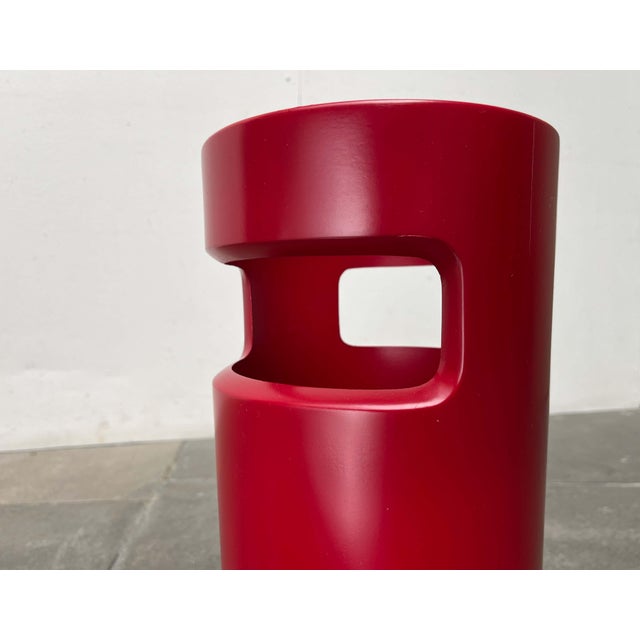 Mid-Century Modern Space Age German Red Umbrella Stand, 1960s, in Very Good conditions. Designed 1960 to 1969