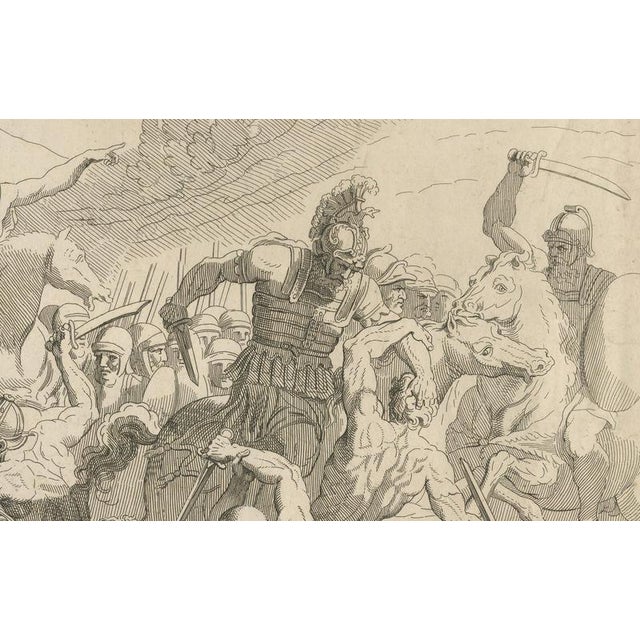 Heroic Roman Battle Scene, 1804, Paper For Sale - Image 3 of 9