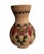 A distinctive vintage handcrafted pottery vase from Rhodes, Greece, signed BONIS on the underside. The vessel features an...